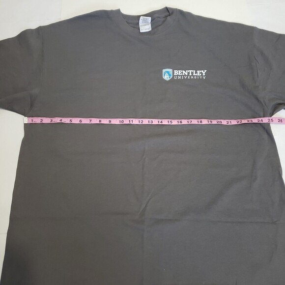 Bentley University T-shirt Mens 2XL Gray Short-sleeved Crewneck Preshrunk Cotton - Picture 4 of 7
